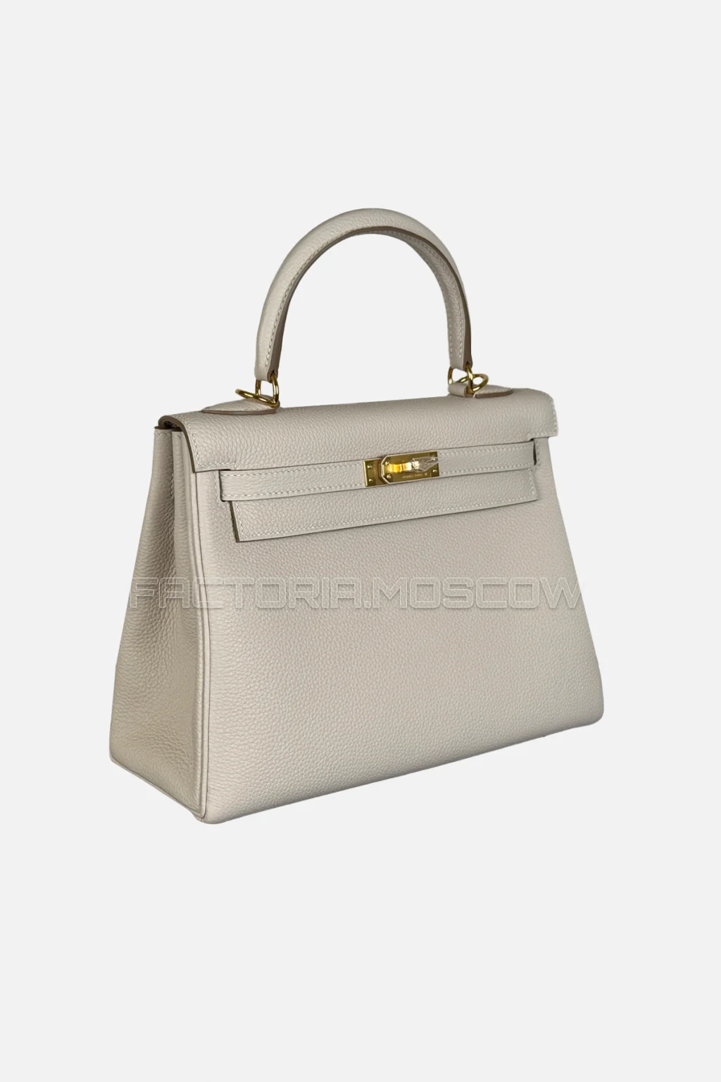Hermes Kelly Retourne 25 Togo Colour Craie GHW