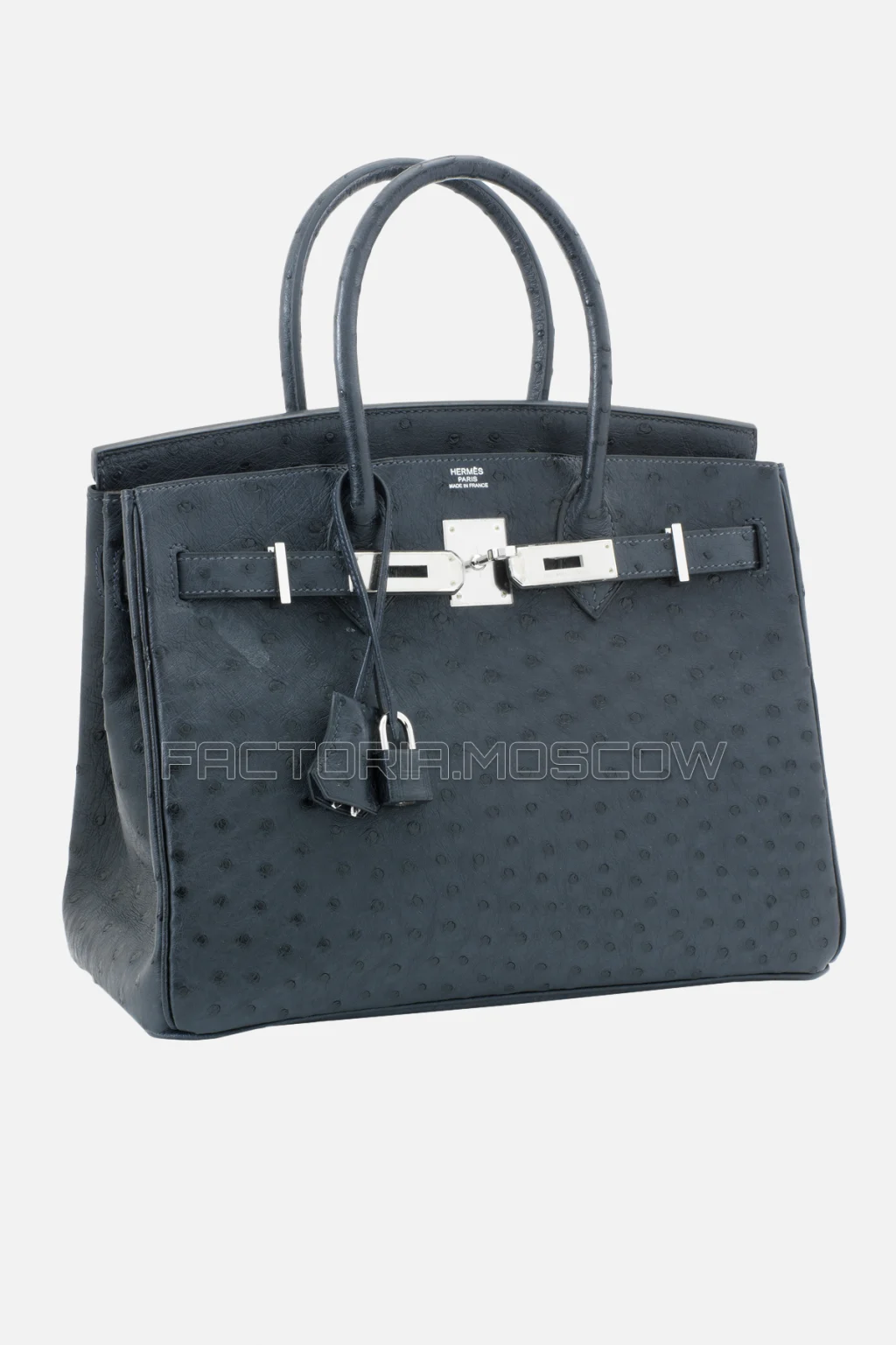 Hermes Birkin 30 Bleu Indigo Ostrich Phw
