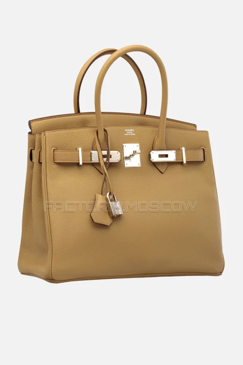 Hermes Birkin 30 Poussiere Clemence PHW