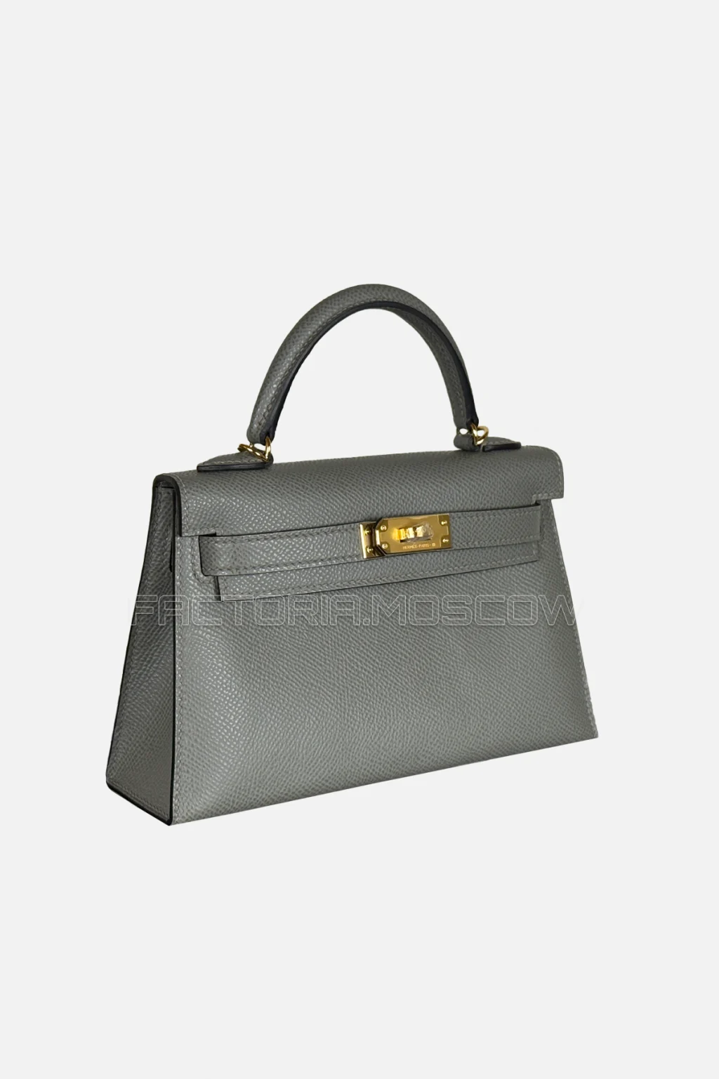 Hermes Kelly Mini 20 Epsom Colour Gris Meyer GHW
