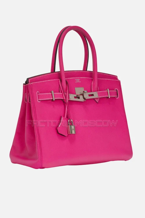 Hermes Birkin 30 Rose Tyrien/Rubis Epsom PHW