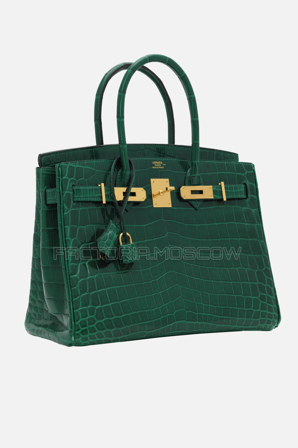 Hermes Birkin 30 Shiny Vert Émeraude Nloticus Crocodile GHW