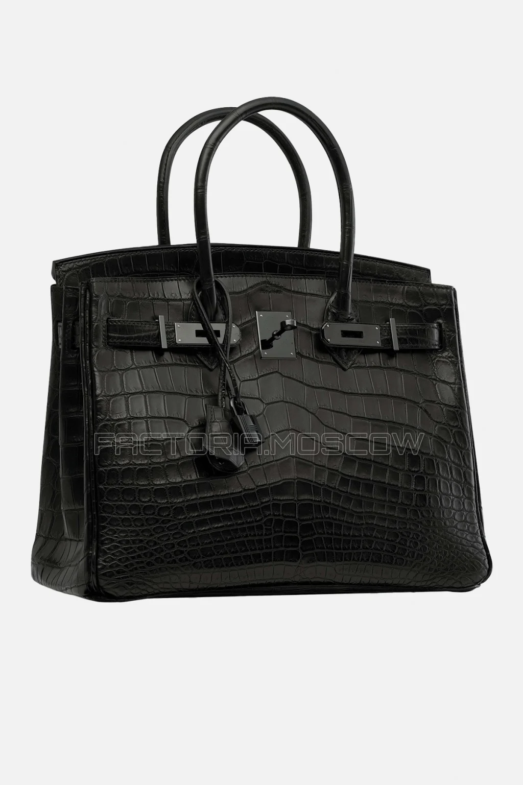 Hermes Birkin 30 Matte Black Niloticus Crocodile So Black With Black Hardware