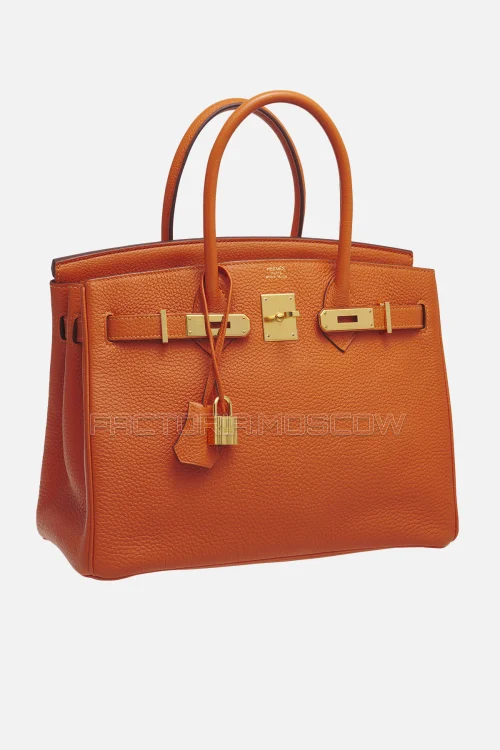 Hermes Birkin 30 Orange Poppy Togo GHW