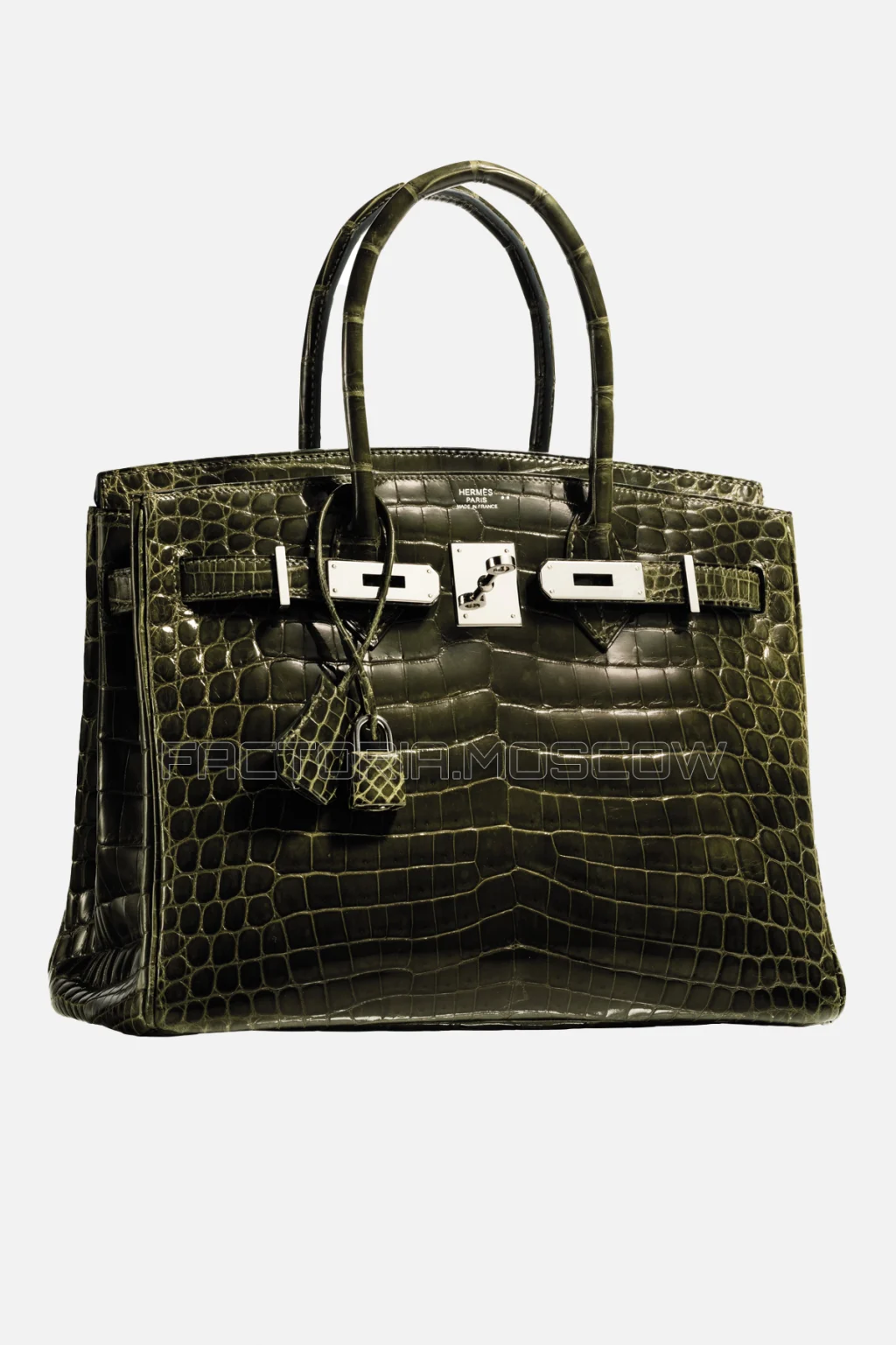 Hermes Birkin 30 Shiny Vert Veronese Niloticus Crocodile GHW