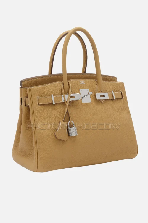 Hermes Birkin 30 Tabac Camel Clemence PHW