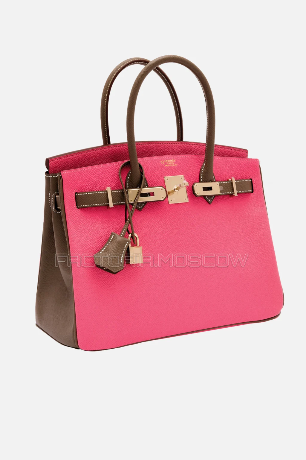 Hermes Birkin 30 Rose Azalee/Etoupe Epsom GHW