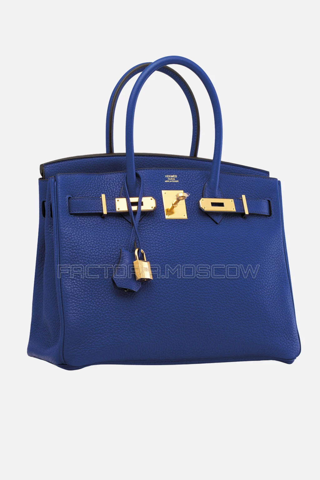 Hermes Birkin 30 Bleu Électrique Clemence GHW