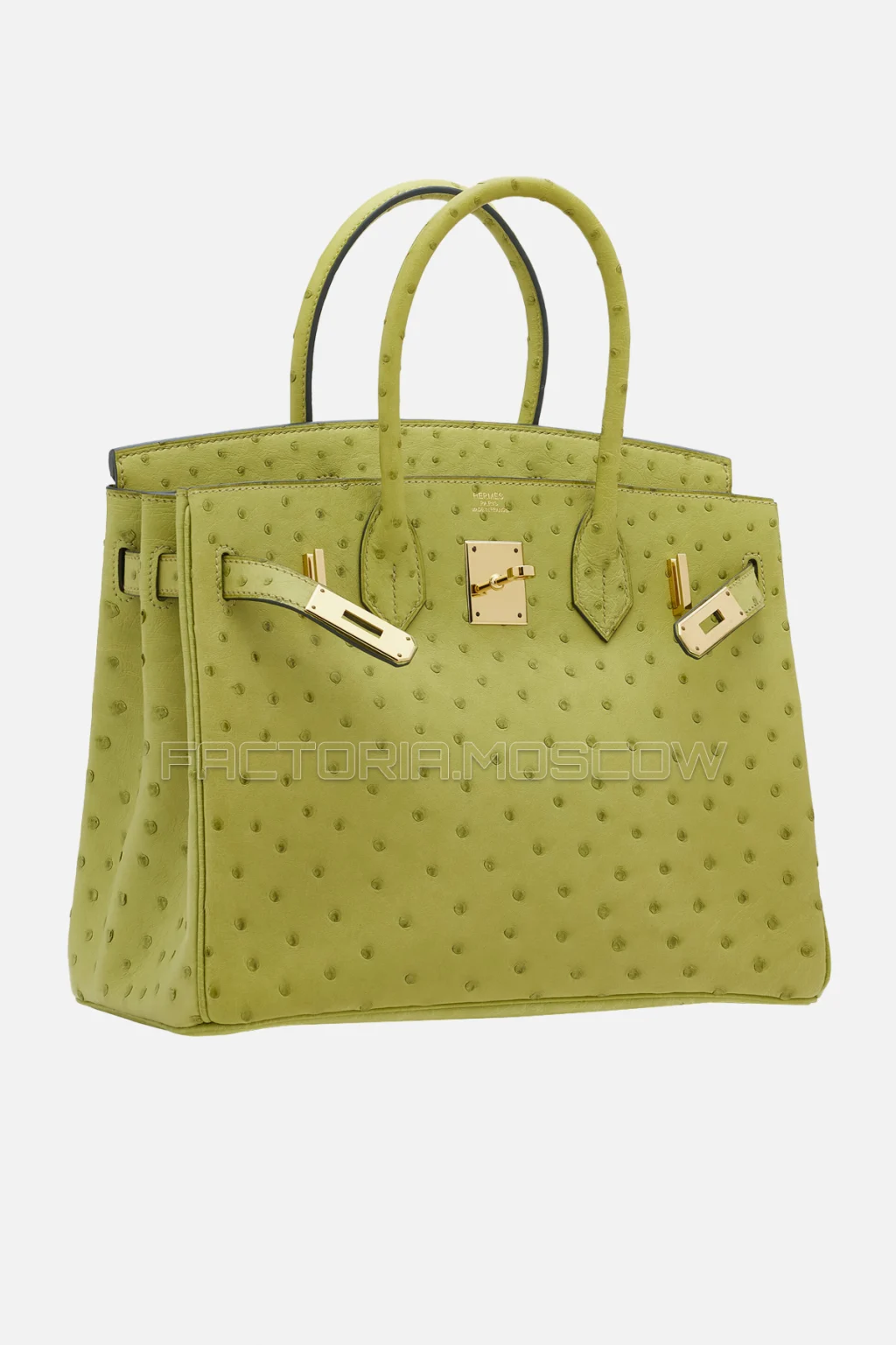 Hermes Birkin 30 Vert Anis Ostrich GHW