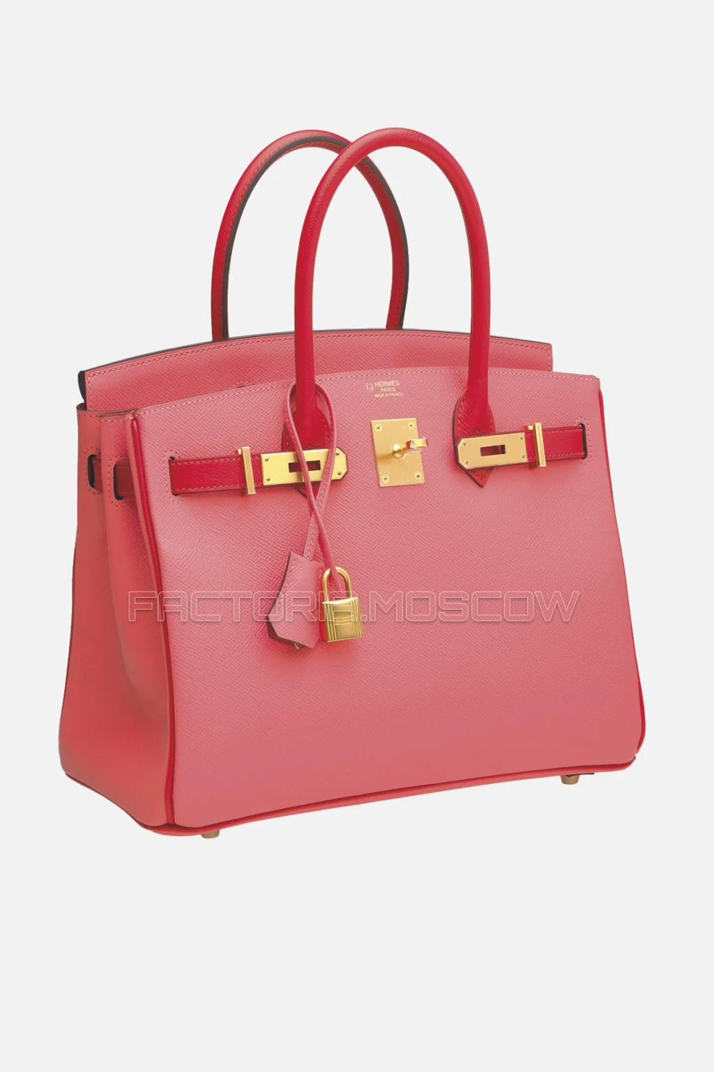 Hermes Birkin 30 Rose Lipstick/Rouge Casaque Epsom With Brushed GHW