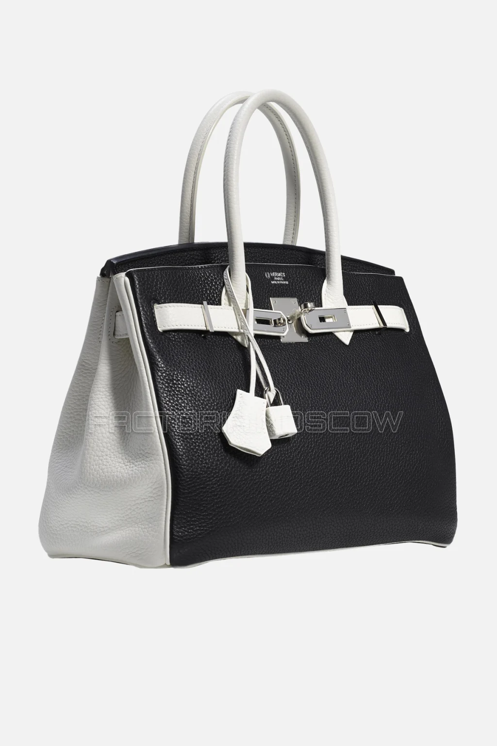 Hermes Birkin 30 Black/White Clemence PHW