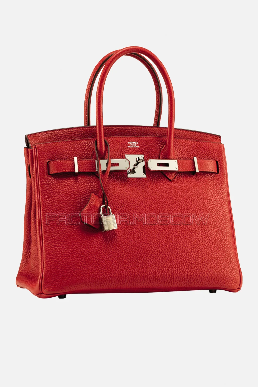 Hermes Birkin 30 Rouge Vif Clemence PHW