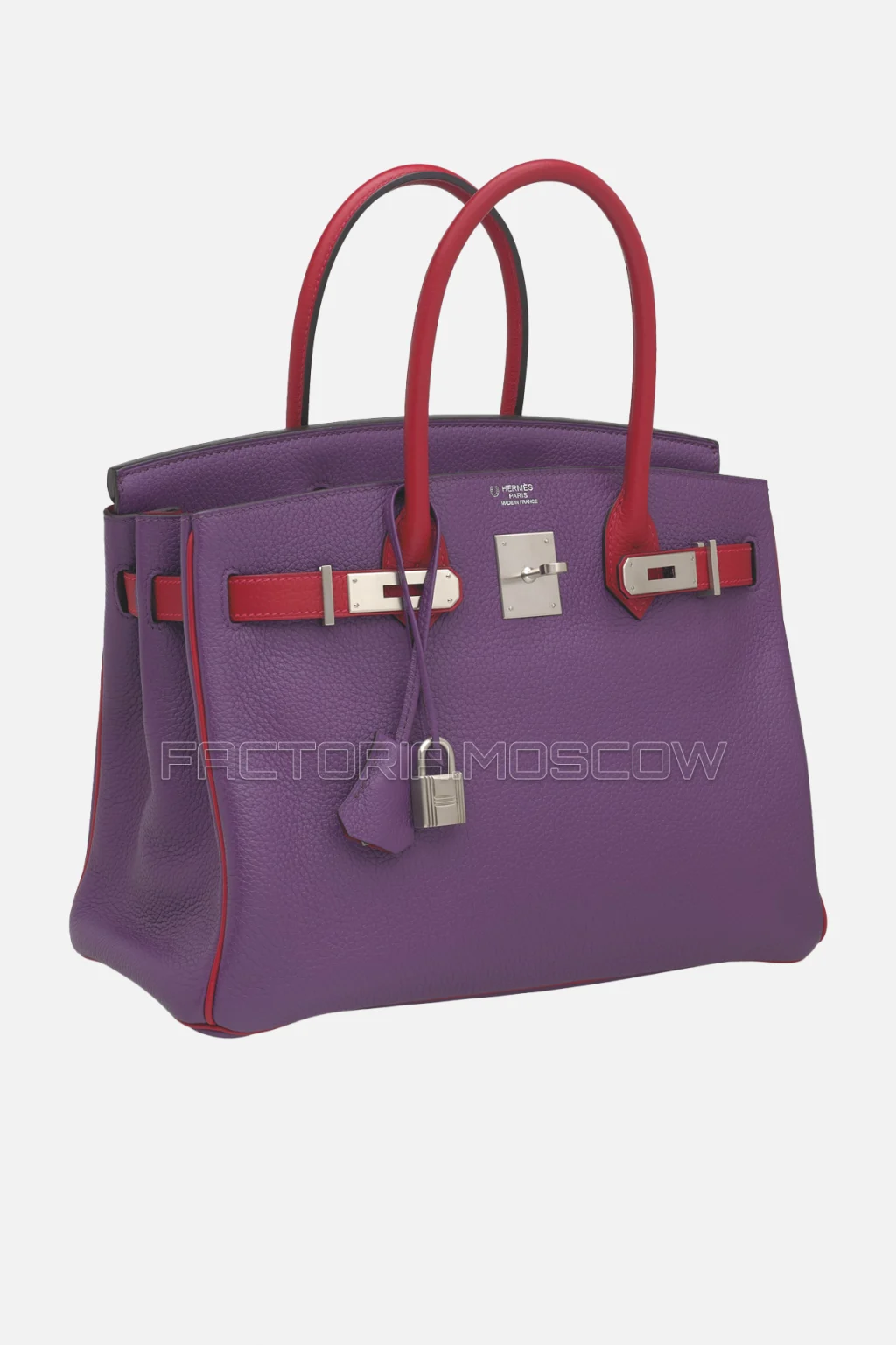 Hermes Birkin 30 Raisin/Rouge Grenat Togo With Brushed Palladium Hardware