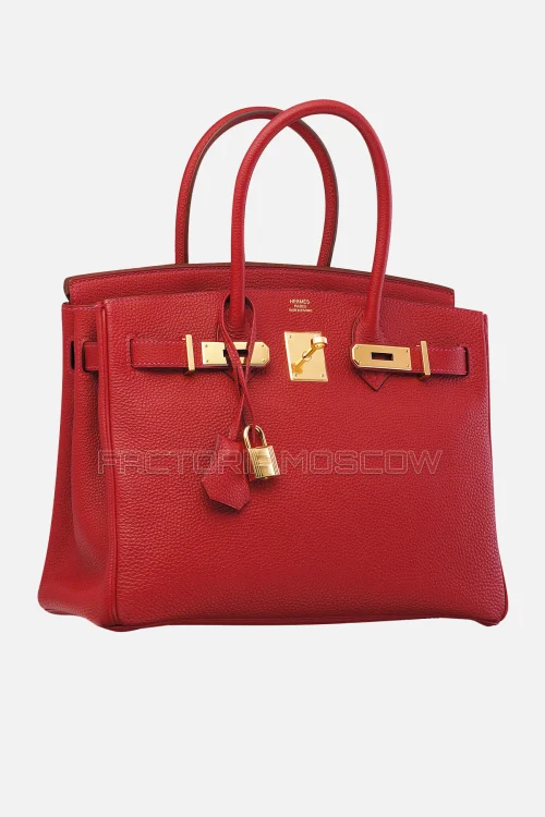 Hermes Birkin 30 Rouge Garance Togo GHW