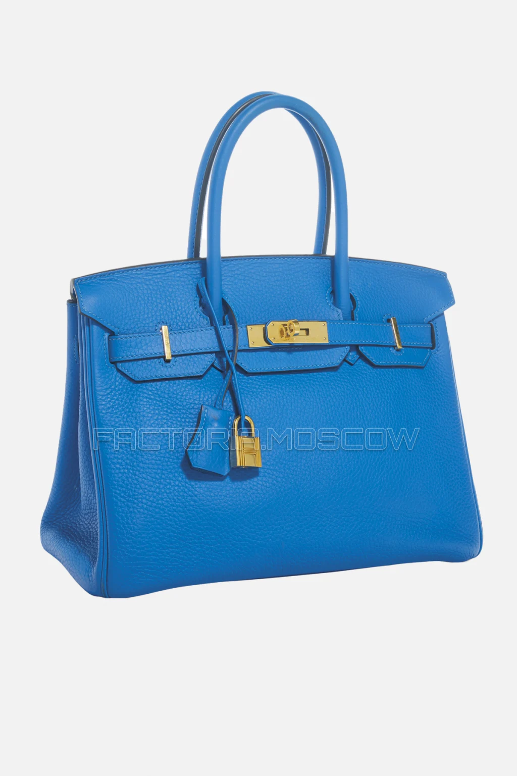 Hermes Birkin 30 Bleu Hydra Clemence GHW