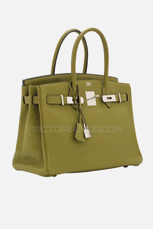 Hermes Birkin 30 Vert Chartreuse Clemence PHW
