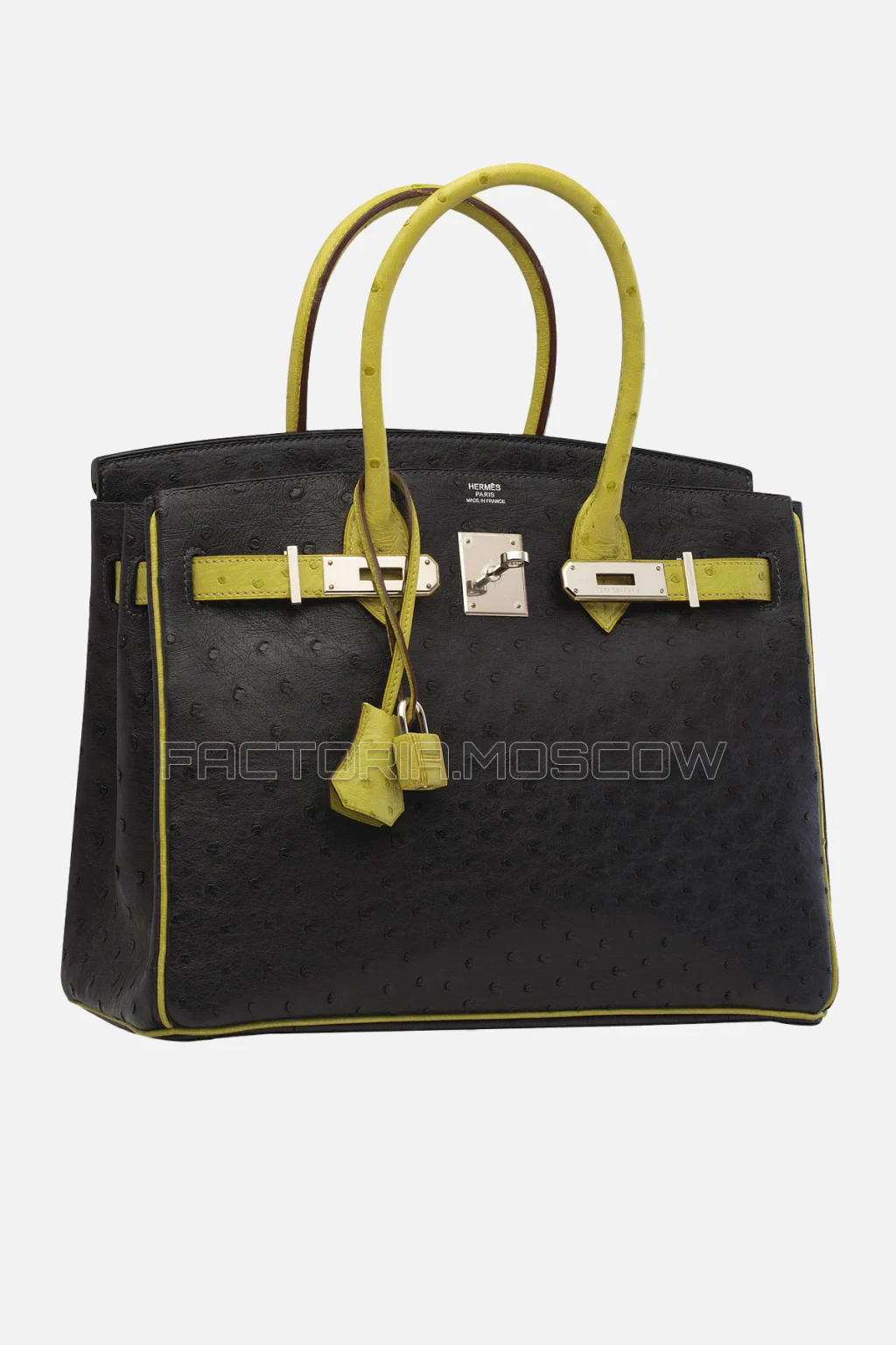 Hermes Birkin 30 Indigo/Vert Anis Ostrich PHW