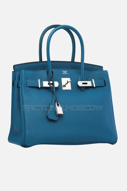 Hermes Birkin 30 Bleu Orage Togo PHW