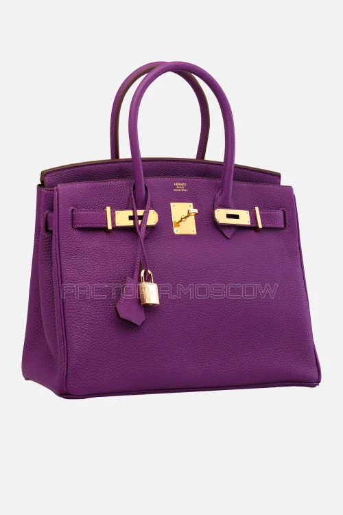 Hermes Birkin 30 Anemone Clemence GHW