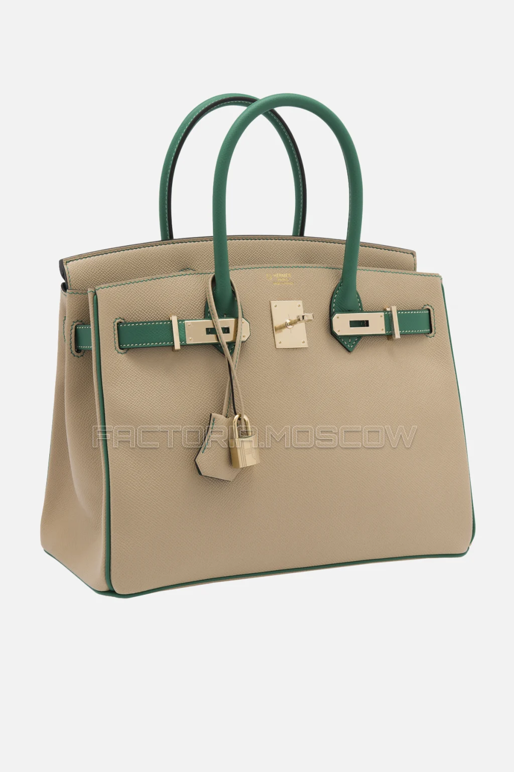 Hermes Birkin 30 Trench/Vert Vertigo Epsom GHW