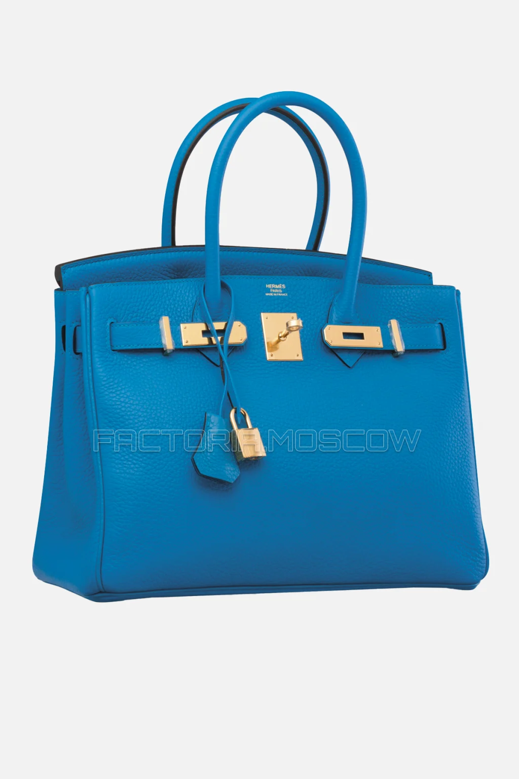 Hermes Birkin 30 Bleu Zanzibar Clemence GHW
