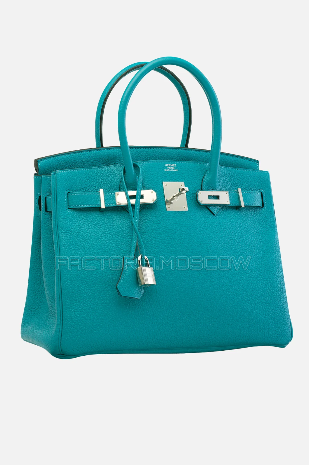 Hermes Birkin 30 Turquoise Clemence PHW