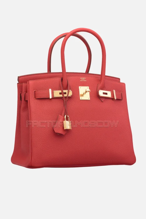 Hermes Birkin 30 Vermillion Togo GHW