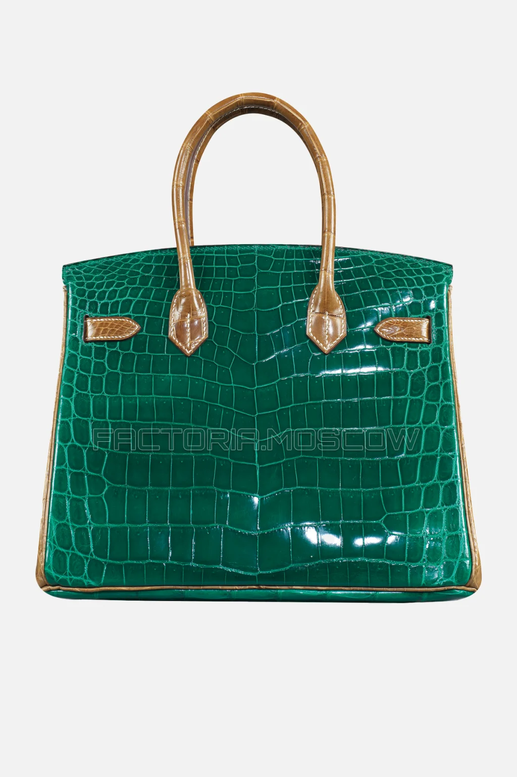 Hermes Birkin 30 Shiny Vert Emeraude/Ficelle Niloticus Crocodile GHW