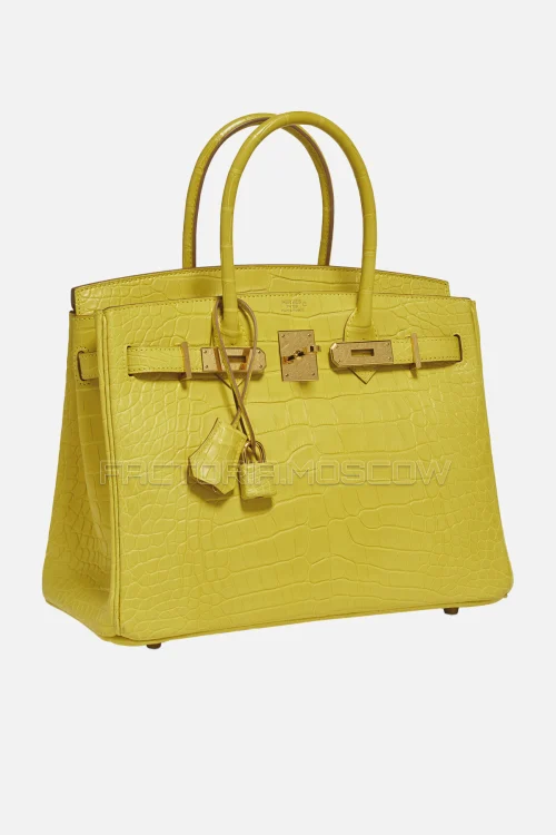 Hermes Birkin 30 Matte Mimosa Alligator GHW