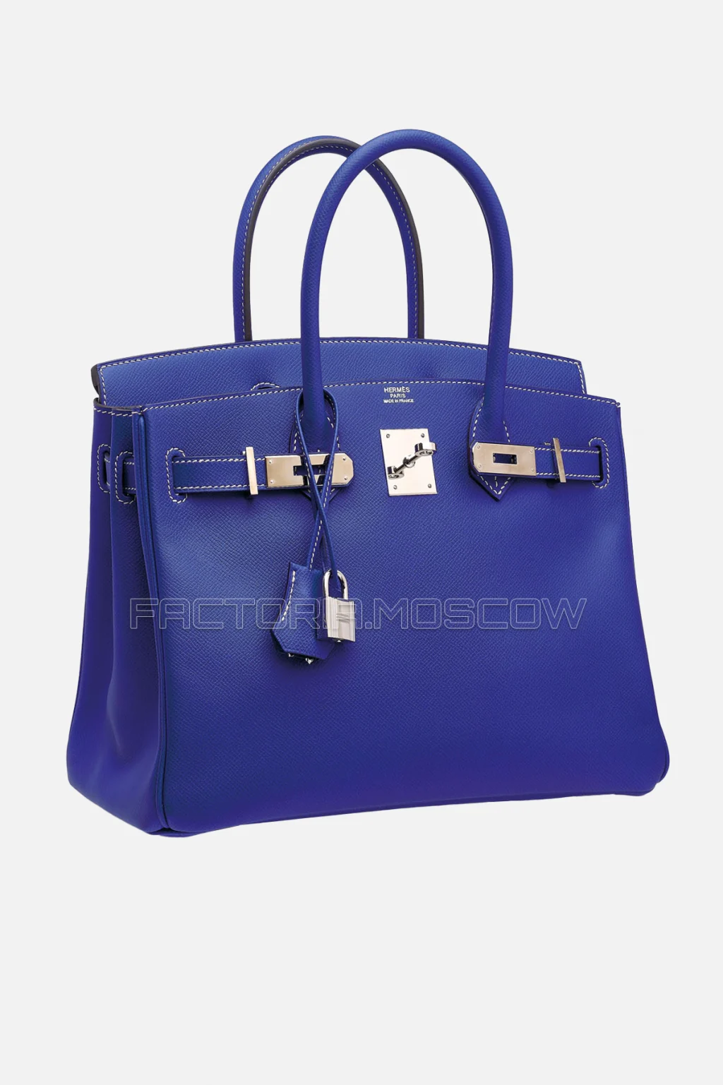 Hermes Birkin 30 Bleu Électrique/Bleu Thalassa Epsom PHW