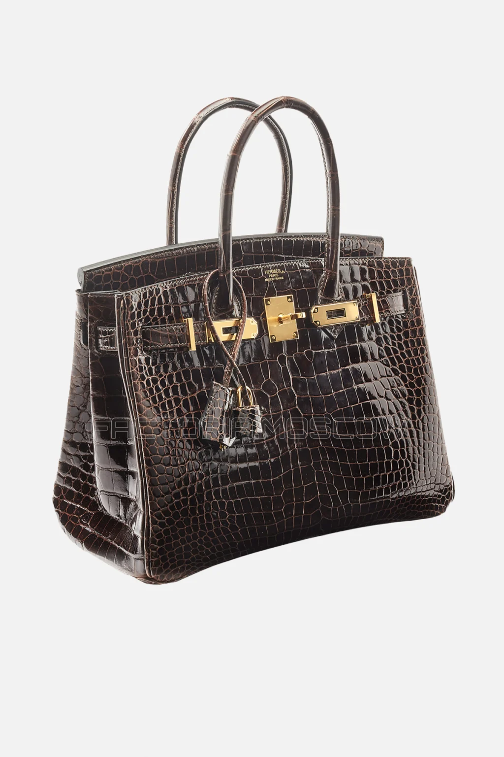 Hermes Birkin 30 Shiny Macassar Porosus Crocodile GHW