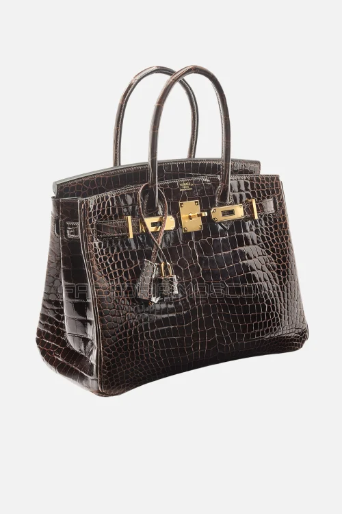 Hermes Birkin 30 Shiny Macassar Porosus Crocodile GHW