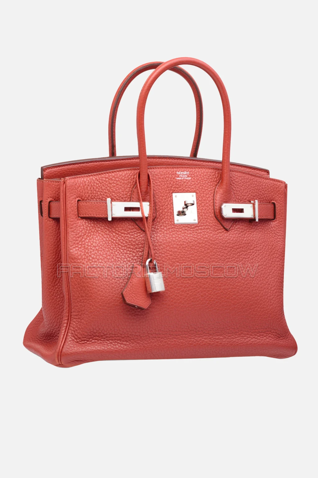 Hermes Birkin 30 Brique Clemence PHW