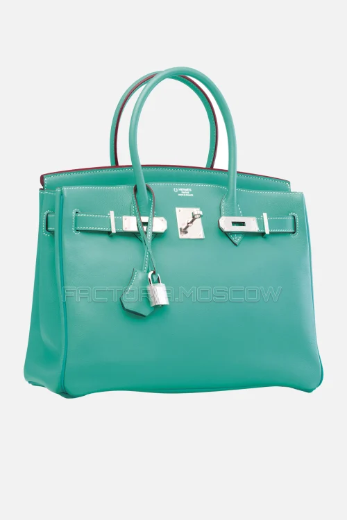 Hermes Birkin 30 Bleu Lagon/Turquoise Swift PHW