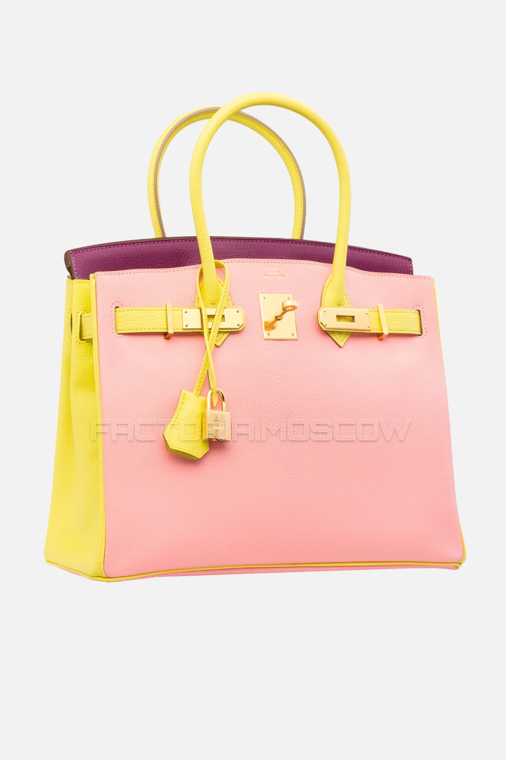 Hermes Birkin 30 Rose Confetti, Soufre, Anemone Chevre GHW