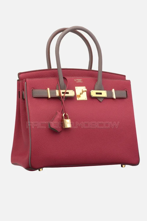 Hermes Birkin 30 Rubis/Étain Togo GHW