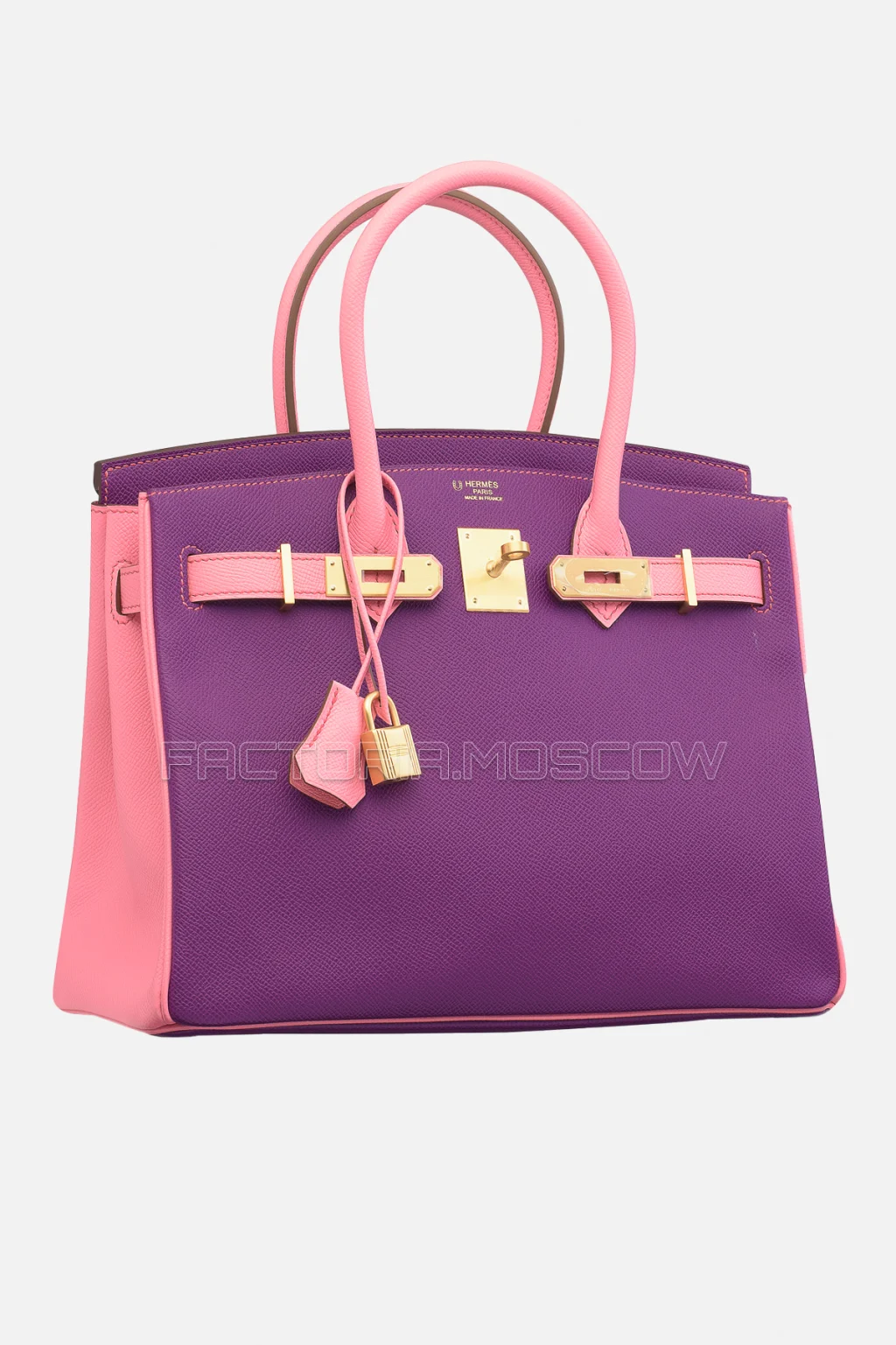 Hermes Birkin 30 Anemone/Rose Confetti Epsom Brushed GHW