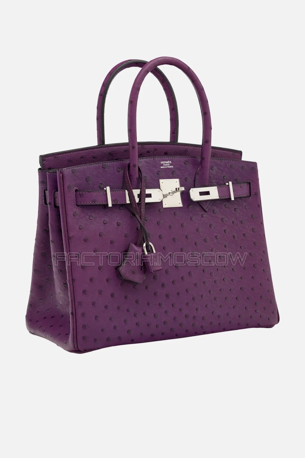Hermes Birkin 30 Violet Ostrich PHW