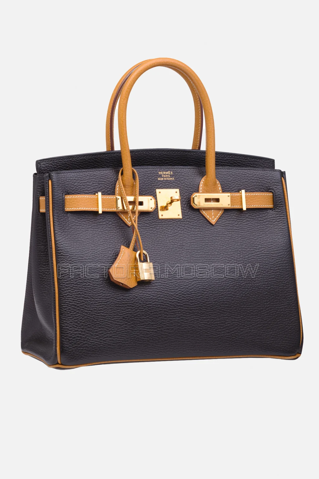 Hermes Birkin 30 Black/Natural Togo GHW