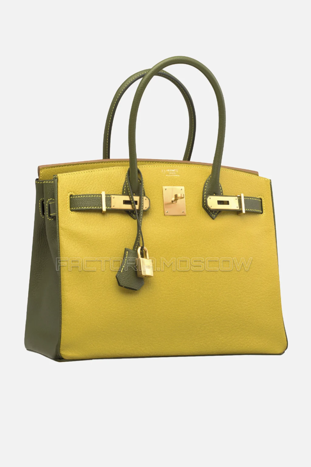 Hermes Birkin 30 Curry/Vert Canopee Chevre Brushed GHW