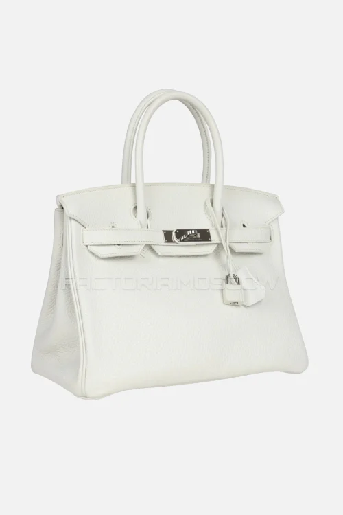 Hermès Birkin 30 White Clemence PHW