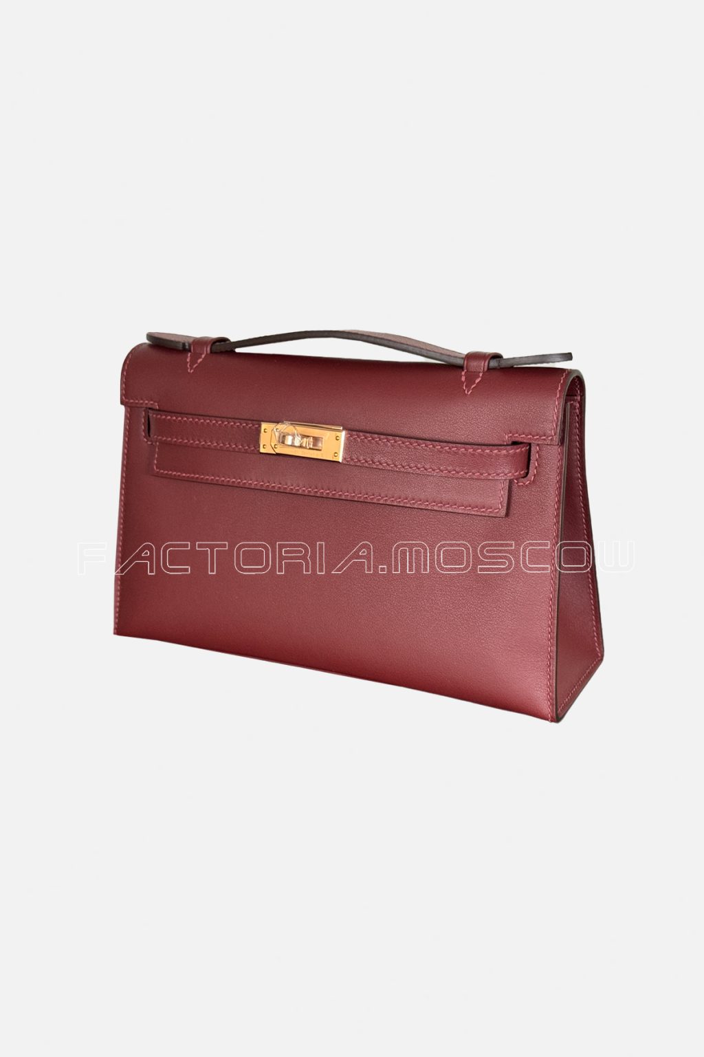 Hermes Kelly Pochette Swift Rouge H RGHW