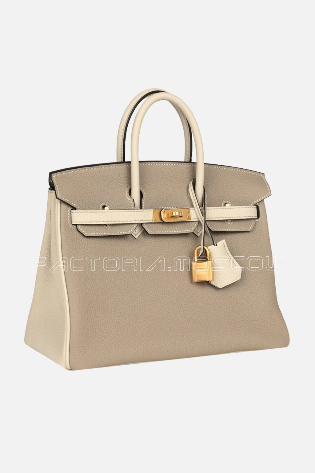 Hermes HSS Birkin 25 Togo Craie/Gris Tourterelle GHW