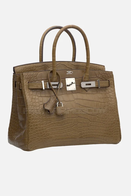 Hermes Birkin 30 Matte Alezan Alligator PHW