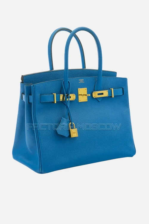 Hermes Birkin 30 Bleu Izmir Epsom GHW