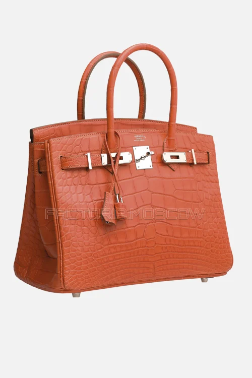 Hermes Birkin 30 Matte Sanguine Alligator PHW