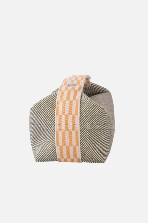 Hermes Bride-A-Brac GM H Natte Wool Vert Green Pouch PHW