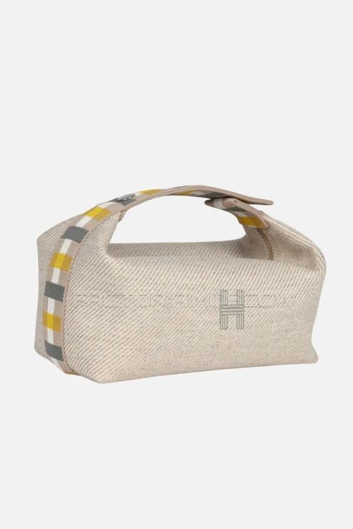 Hermès Bride-A-Brac Au Carre Case PM Seigle Wool PHW