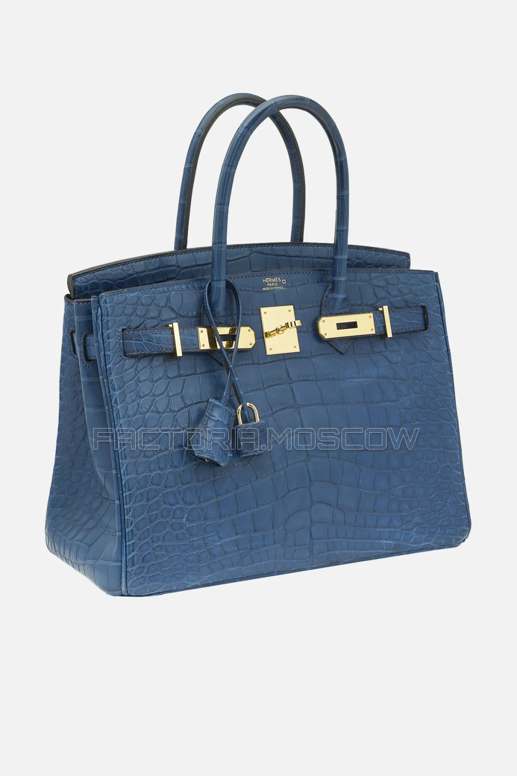 Hermes Birkin 30 Matte Bleu De Malte Alligator GHW