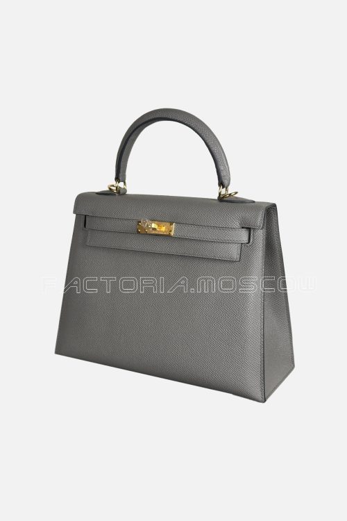 Hermes Kelly Sellier 25 Epsom Colour Gris Meyer GHW